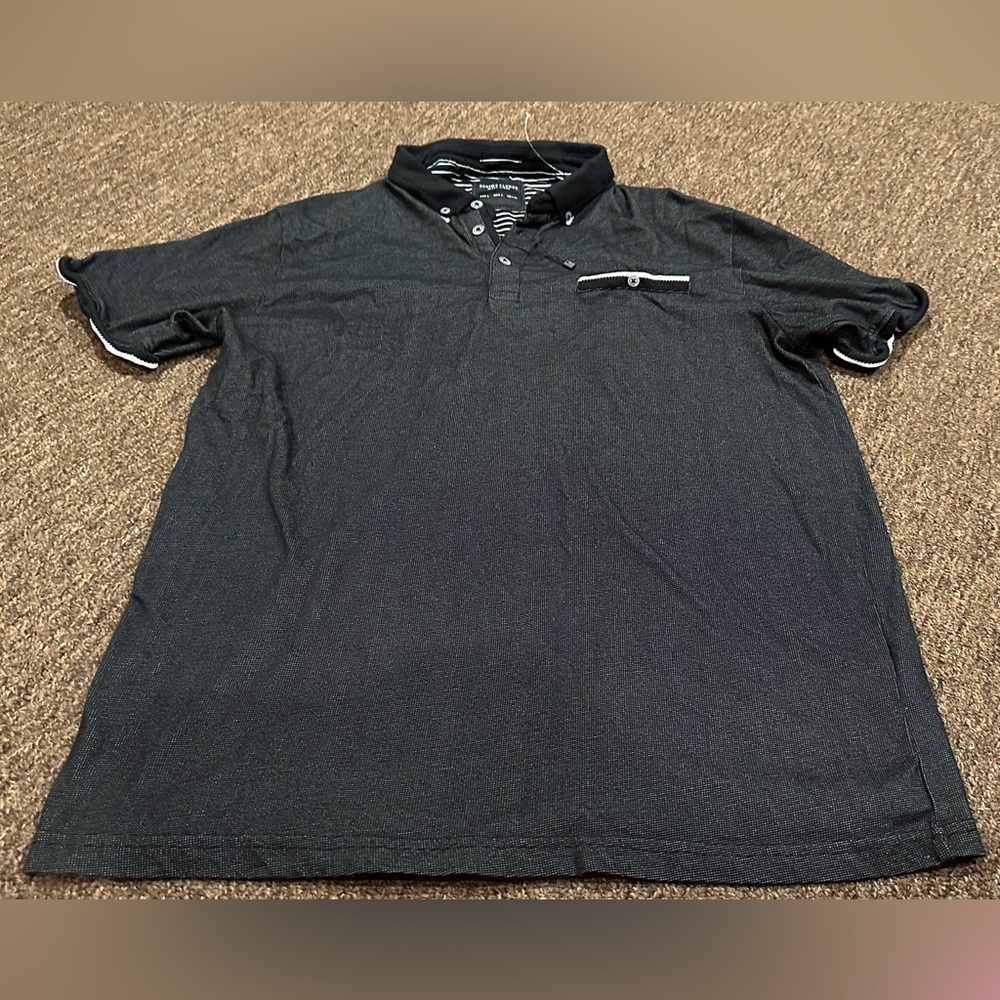 EUC Denim and Flower Ricky Singh tee shirt short sleeve casual L polo golf